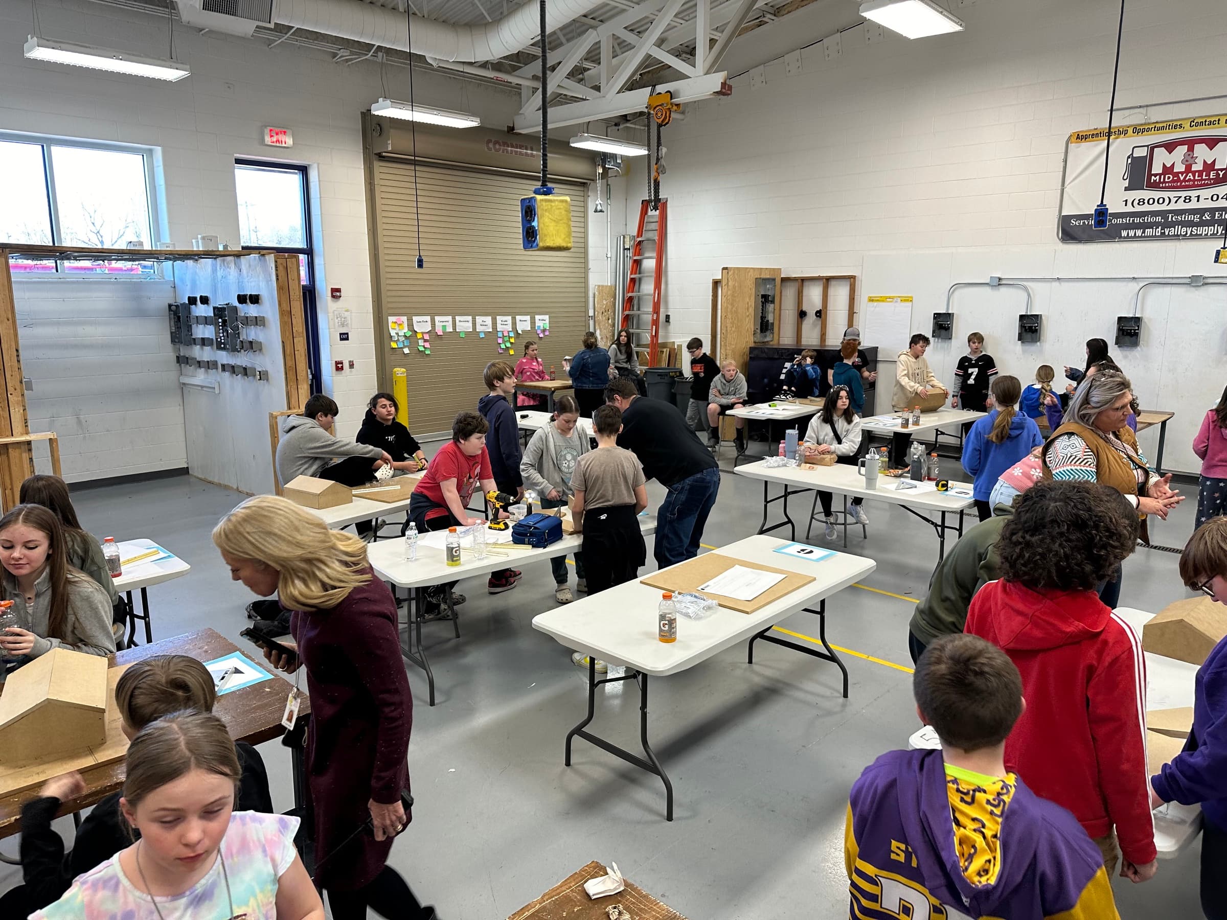 TradesNKY board and industry leaders connecting with students at a career event